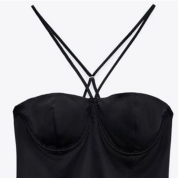 Zara SATIN Effect CAMISOLE Bodysuit - Picture 3 of 7